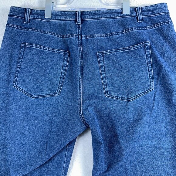 Dream Jeannes By Quacker Factory Capri Jeans High Rise Women's Blue Size 18W - Picture 4 of 12